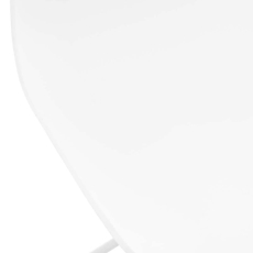 Barové židle Aveiro (SET 4 ks), plast, bílá - 5