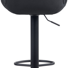 Barové židle Emma (SET 2 ks), samet, černá - 4