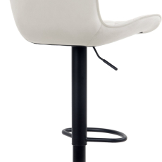 Barové židle Emma (SET 2 ks), samet, krémová - 3