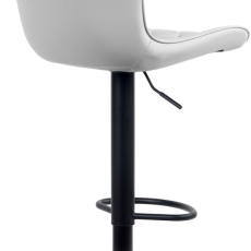 Barové židle Emma (SET 2 ks), syntetická kůže, bílá - 3