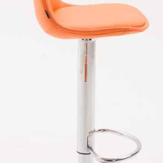 Barove židle Kiel (SET 2 ks), syntetická kůže, oranžová - 2