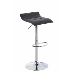 Barové židle Madison (SET 2 ks), textil, tmavě šedá