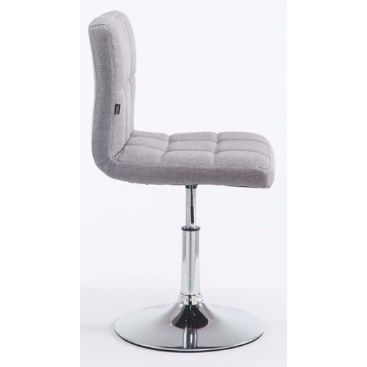Barové židle Palma (SET 2 ks), textil, šedá - 1