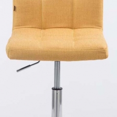 Barové židle Palma (SET 2 ks), textil, žlutá - 1
