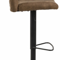 Barové židle Sylvia I. (SET 2ks), tkanina, světle hnědá - 3
