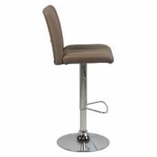Barové židle Sylvia (SET 2ks), syntetická kůže, cappucino - 3