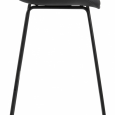Barové židle Tina (SET 2ks), plast, černá - 3