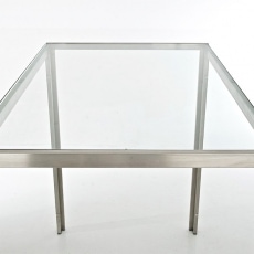 Barový stôl s nerezovou podnožou Darell - 5