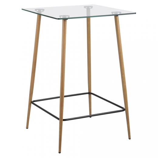 Barový stôl sklenený Wanda, 70 cm - 1