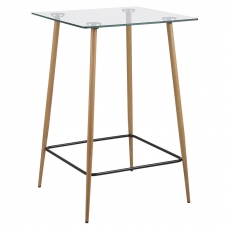 Barový stôl sklenený Wanda, 70 cm - 1