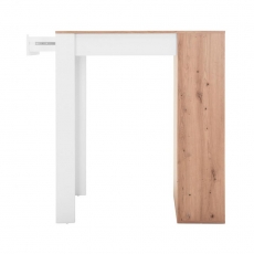 Barový stôl Austin, 100 cm, Artisan dub/biela - 3