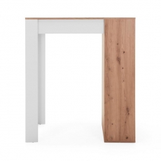 Barový stôl Austin, 100 cm, Artisan dub/biela - 6