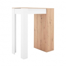 Barový stôl Austin, 100 cm, Artisan dub/biela - 2