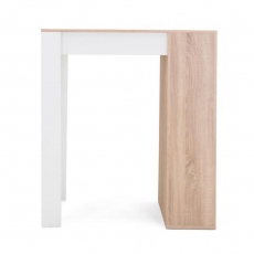 Barový stôl Austin, 100 cm, Sonoma dub/biela - 6