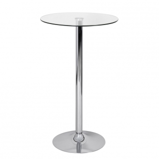Barový stôl Felix, 105 cm, strieborná