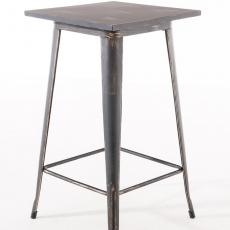 Barový stôl Goran, 106 cm, antik čierna - 2