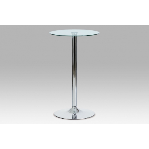Barový stôl Isabel, 60 cm, číre sklo - 1