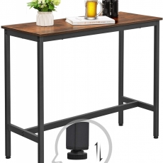 Barový stôl Lenor, 100 cm, hnedá - 5