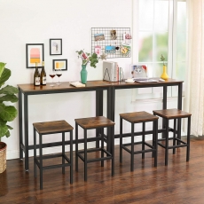 Barový stôl Lenor, 120 cm, hnedá - 2