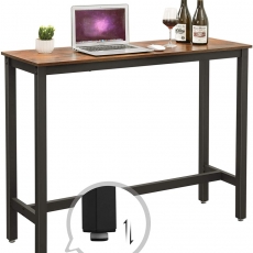 Barový stôl Lenor, 120 cm, hnedá - 6