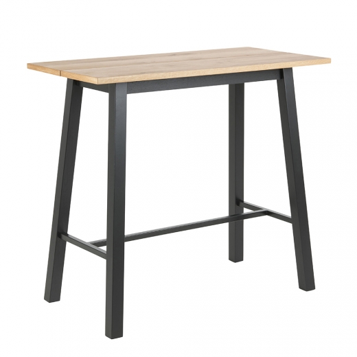Barový stôl Rachel, 117 cm, čierna/dub - 1