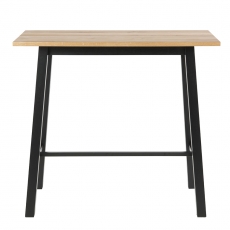 Barový stôl Rachel, 117 cm, čierna/dub - 2