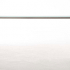 Barový stôl s nerezovou podnožou Carrera, 180 cm, mliečne sklo - 6
