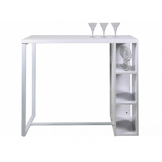 Barový stôl s policami Garny, 120 cm - 1