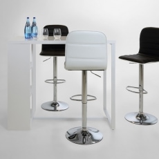 Barový stôl s policami Garny, 120 cm - 5