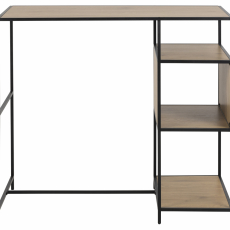 Barový stôl Seaford, 120 cm, dub / čierna - 3