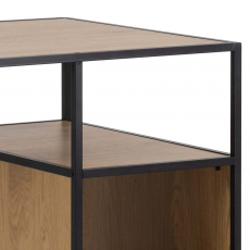Barový stôl Seaford, 120 cm, dub / čierna - 9