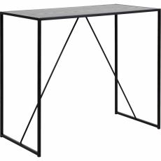 Barový stôl Seaford I., 120 cm, melamínový popol - 1