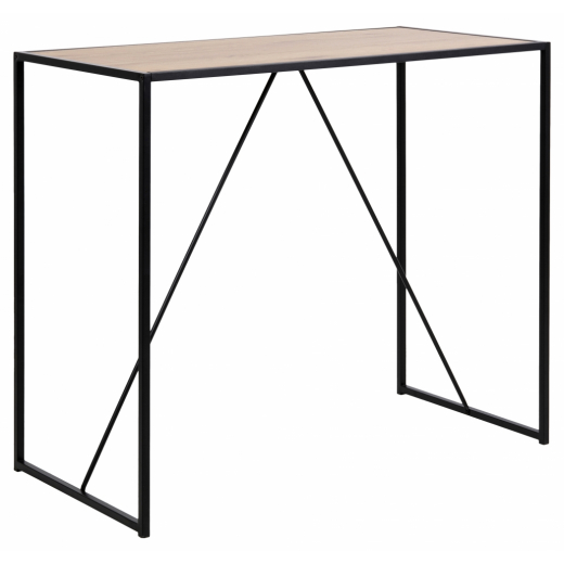 Barový stôl Seaford II., 120 cm, divoký dub - 1