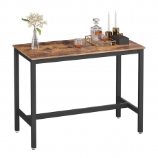 Barový stôl Stella, 120 cm, hnedá/čierna - 2