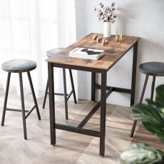 Barový stôl Stella, 120 cm, hnedá/čierna - 3