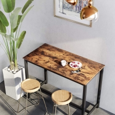 Barový stôl Stella, 120 cm, hnedá/čierna - 5