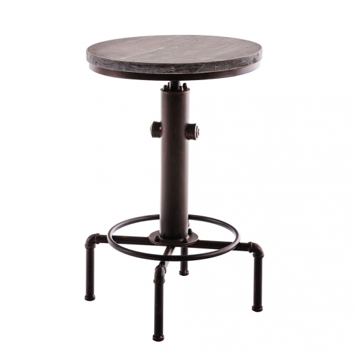 Barový stôl výškovo nastaviteľný Lamas, bronz - 1