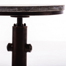 Barový stôl výškovo nastaviteľný Lamas, bronz - 5