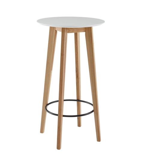 Barový stůl Emil, 110 cm, bílá