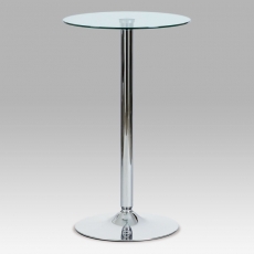 Barový stůl Isabel, 60 cm, čiré sklo - 1