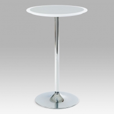 Barový stůl Isabel, 60 cm, stříbrná/bílá - 2