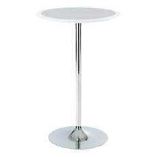 Barový stůl Isabel, 60 cm, stříbrná/bílá - 1