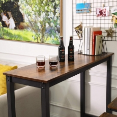 Barový stůl Lenor, 120 cm, hnědá - 4