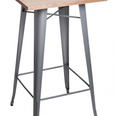 Barový stůl Mason, světlé dřevo - 7