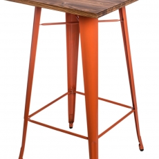 Barový stůl Mason, tmavé dřevo - 4