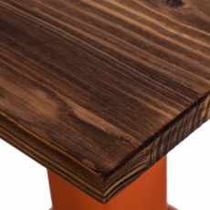 Barový stůl Mason, tmavé dřevo - 8
