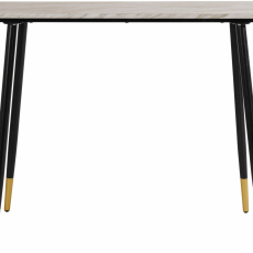 Barový stůl Matcha, 90 cm, mramor / bílá - 2