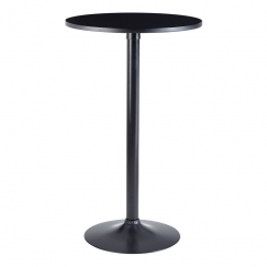Barový stůl Oleg, 100 cm, černá
