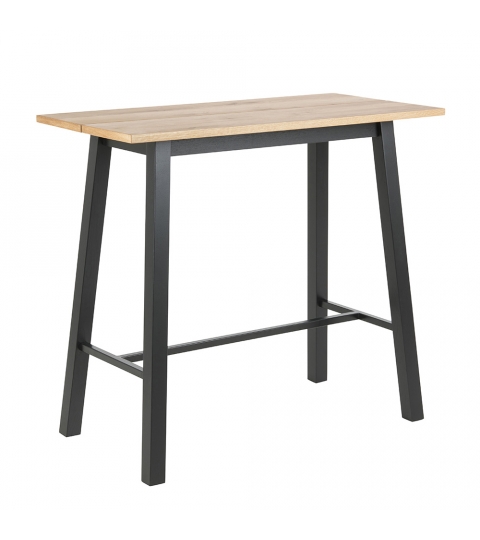 Barový stůl Rachel, 117 cm, černá/dub
