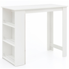 Barový stůl Roni, 120 cm, bílá